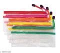 1Pcs Transparent Clear Zipper Pouch for Travel, Cosmetics & Stationary Organizer (Multicolor). 