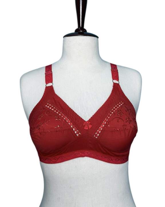 Soft%20Cotton%20Embroided%20Bra%20For%20Women%20With%20Support%20Belt,%20Fancy%20Cotton%20Brazier%20-%20Image%206