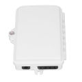 Fiber Distribution Box 4 Core IP65 Waterproof Wall Mount Fiber Optic Terminal Box ABS for Indoor Outdoor. 