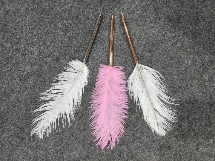 WEDDING SIGNATURE PEN METALLIC FEATHER PEN