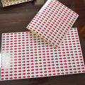 1000pcs 12x9mm Red Arrow Paper Label Sticker for Direction Indication or Product Processing Plant Procedures Defect Mark. 