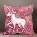 Rainbow Unicorn Decorative Pillowcase Living Room Office Ornaments Home Pillowcase. 