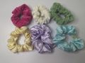 New pack of 6 scrunchies silk, velvet multi colours hair Accessories painfree. 