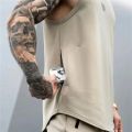 Men's Brand Gym Stringer Tank Top Men Bodybuilding Vest Cotton Sleeveless Shirt Fitness Vest Singlet Sportwear Workout Tanktop.