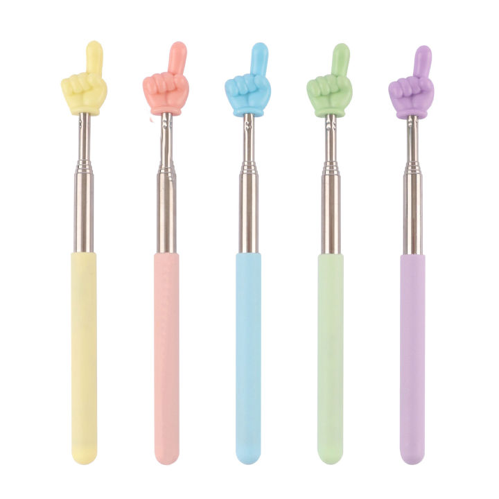68cm Telescoping Teacher Pointer Colorful Retractable Teacher Hand Pointer for Classroom Kids Reading Pointer