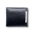 Benedetti 194 men women genuine leather wallet black/brown layer 2 card slots classic style. 