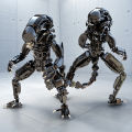 New MOC  Aliens Drooling Monster Building Blocks Xenomorph Action Figure Toys Parasitoid DIY Bricks  For for . 