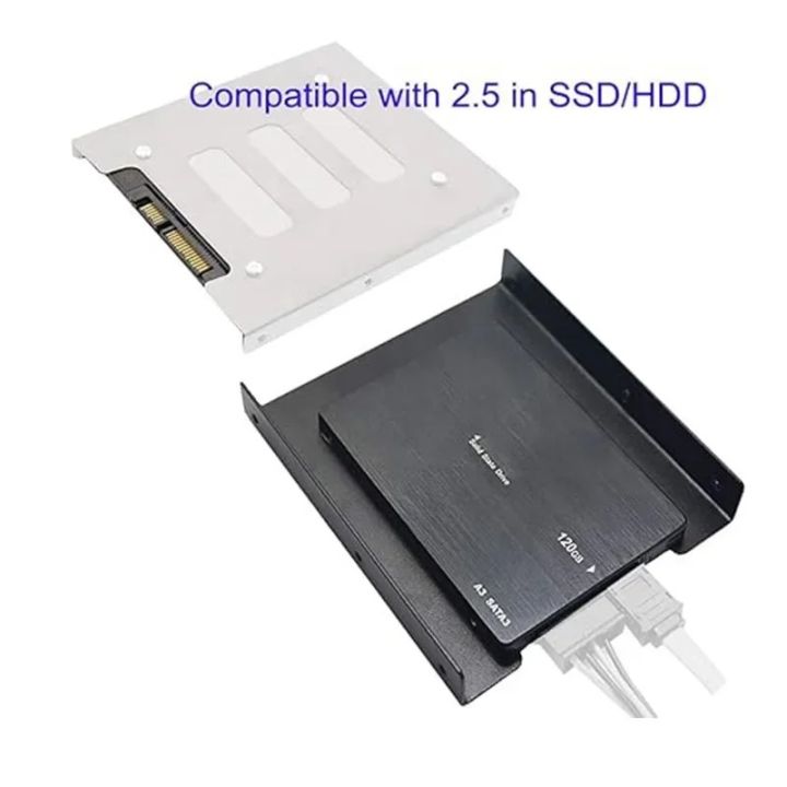 LDPCSJ%20Metal%20SSD%20HDD%20Adapter%20Bracket%202.5%20to%203.5%20Inch%20SATA%20Compatible%20PC%20Case%20Mobile%20Use%20Portable%20Hard%20Drive%20Mounting%20Kit%20-%20Image%202