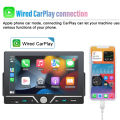 PHONEPACE Car Radio 1 Din Wireless Android Auto Carplay MP5 Stereo 7" IPS Screen Bluetooth Mirror Link Type-C Charging Universal. 