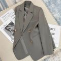 2025 Spring and Autumn New Korean fashion British Style Solid Blazer Women Clothing French Texture Fashion Small Suit Coat Women.