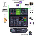 Sound card mixer mobile computer live broadcast network K song recording arranging suit belt USB reverberation 5V.