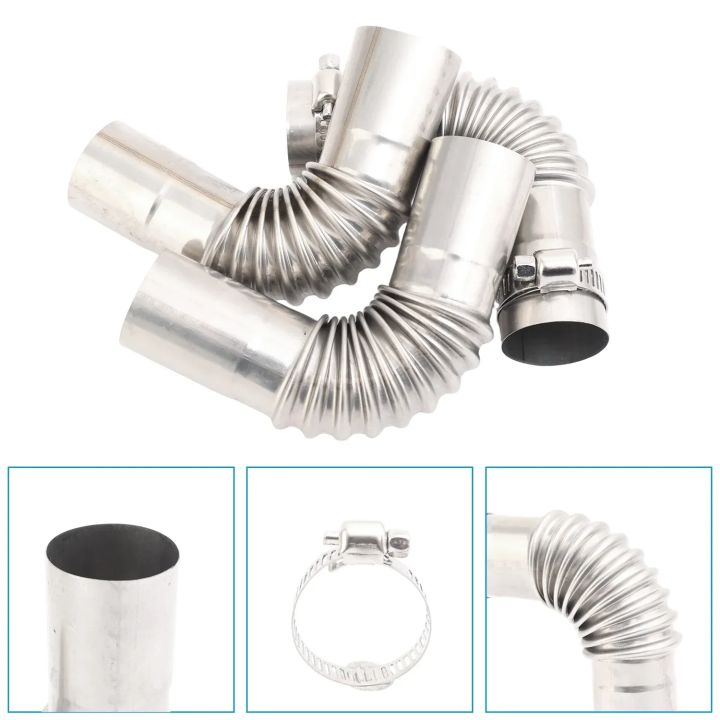60-300cm%20Air%20Diesel%20Parking%20Heater%20Stainless%20Steel%20Exhaust%20Pipe%20Tube%20Vent%20Hose%20Elbow%20Connector%20Joiner%20W%20/Clamp%20For%20Car%20Truck%20Van%20-%20Image%202