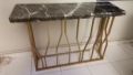 Console table with marble style wooden top/ Entryway table/ Living room table/ Console side table. 