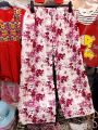 Ladies free size china linen fabric plazzo. 