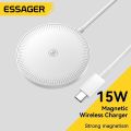Essager 15W Magnetic Qi Wireless Chargers Fast Charging for iPhone 14 13 12 Pro Max PD Fast Charging For Pad Adapter.