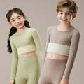Kids Thermal Clothing Set – Soft Fabric – Warm & Cozy Winter Innerwear | Children Winter Thermal Suit – Full Sleeve Top & Bottom – Soft Inner Layer. 