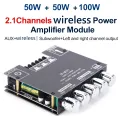12V 24V Subwoofer Digital Power Amplifier Board ZK MT21 100W 2.1 Channel AUX Audio Stereo Bluetooth-compatible 5.0 Bass Amp. 
