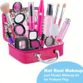 Pretend Makeup Kit for Girls, Pretend Play Makeup Set for Kids - with  Birthday Makeup Bag, Toy Makeup Set for Toddlers. 