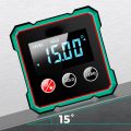 Magnetic Digital Angle Finder with Electronic Laser Gauge Protractor Inclinometer Level Magnets Level Ruler Angle Slope 0-90°.