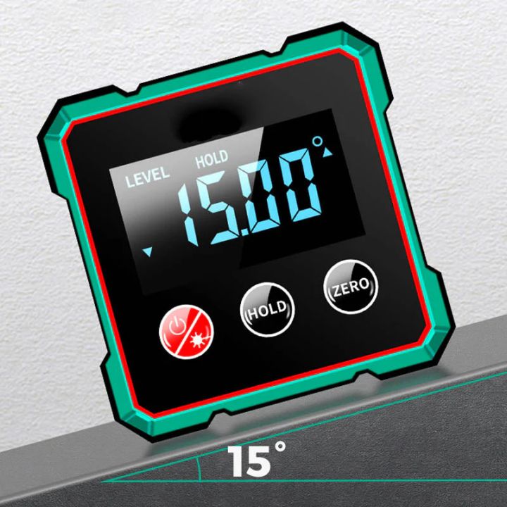 Magnetic%20Digital%20Angle%20Finder%20with%20Electronic%20Laser%20Gauge%20Protractor%20Inclinometer%20Level%20Magnets%20Level%20Ruler%20Angle%20Slope%200-90%C2%B0%20-%20Image%204