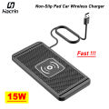 Car Wireless Charger Silicone Non Slip Pad for iPhone 15 14 13 12 Car Wireless Phone Chargers Fast Charging Station.