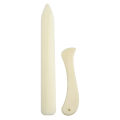2PCS Leather Working Tool Bone shaped Folder For Leather Craft Scoring Folding Creasing Edges Paper Plastic Handmade Sewing Tool. 