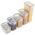 Sealed Plastic Food Storage Box Cereal Candy Dried Jars With Lid Fridge StorageTank Containers Household Items Kitchen Organizer. 