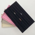 Velvet Jewelry Display Stackable Exquisite Jewellery Holder Portable Ring Earrings Necklace Organizer Box Organizer.