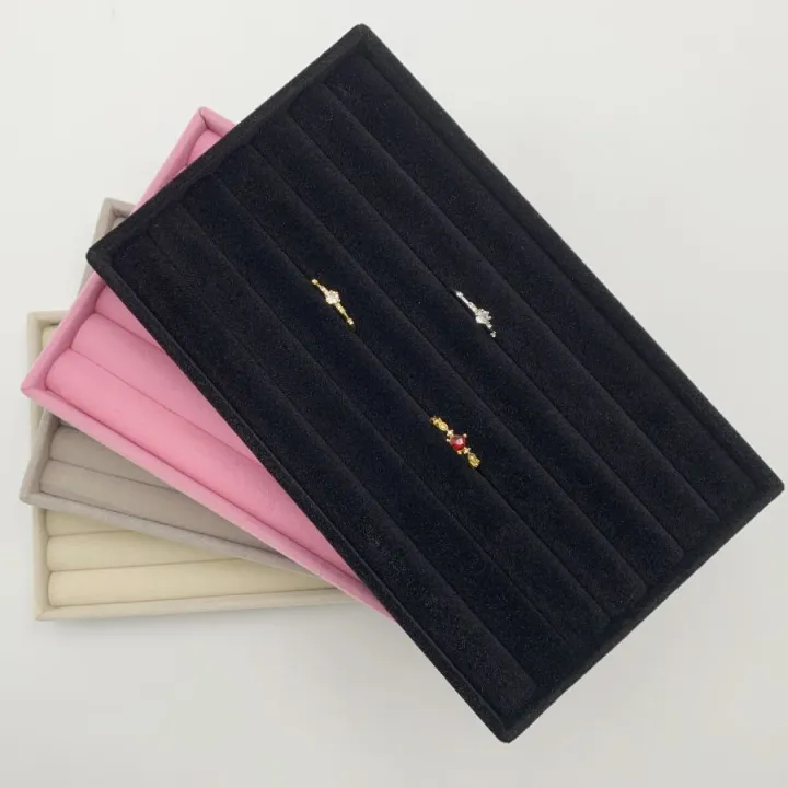 Velvet%20Jewelry%20Display%20Stackable%20Exquisite%20Jewellery%20Holder%20Portable%20Ring%20Earrings%20Necklace%20Organizer%20Box%20Organizer%20-%20Image%204
