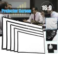 16:9 Ratio Hight-density semi-transparent Portable Projection Screen 1080P 3d 4K HD Projector Movie 60-150 Inchs for Home Office. 