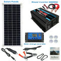 12V/220V Solar Panel System Solars Panels 4000W Solar Inverter Kit Battery Chargers Controller Complete Power Generation. 