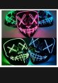 Scary Halloween Mask, LED Mask, Glow Neon Mask Costume Mask with 3 Lighting Modes & El Wire for Men Women Kids, Light up Mask for Festival Cosplay Halloween Costume Masquerade Parties,Carnival,Gifts (Red). 