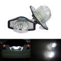 ANGRONG 2x LED License Number Plate Light Lamp White For Honda Odyssey Stream Crosstour CR-FR-HR-V Insight Fit / Jazz. 