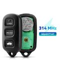 KEYYOU 314Mhz Remote key For Toyota Highlander Camry Solara Corolla Sienna 2002 2003 2004 2005 2006 HY FCC ID GQ43VT14T HYQ12BBX. 