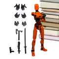 Full Joint Action Figure 3D Mini Action Figure with Full Body 13 Articulated Joints Movable Figures for Coffee Table Bookshelf. 