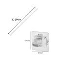 Telescopic Curtain Rod White Easy Install for Closet Curtain Pole Shower Curtain Rod Tension Rod for Home Doorway Cupboard.