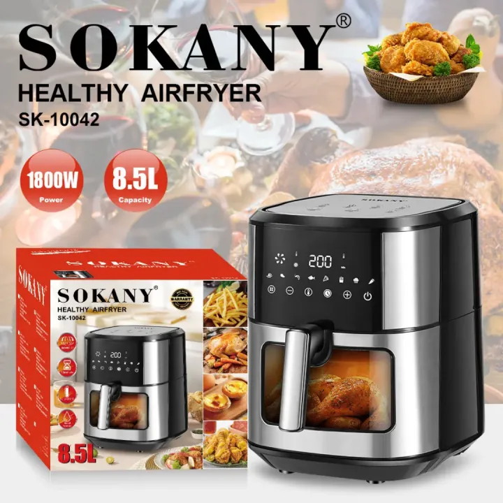 Sokany%20SK-10042%20Digital%20Air%20Fryer%20%7C%208.5L%20Large%20Capacity%20%7C%201800W%20Power%20%7C%20Smart%20Touchscreen%20%7C%20Viewing%20Window%20%7C%20Oil-Free%20Healthy%20Air%20Fryer%20-%20Image%203
