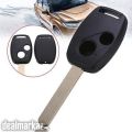 2 Buttons Uncut Blade Replacement Keyless Remote Car Key Shell For Case For Honda City , Civic Reborn, Accord Key Cover , premium Quality. 