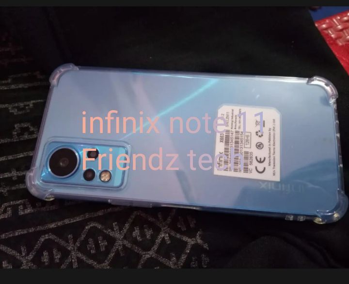 infinix note 11 transparent jelly cover