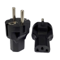 NEW EU TO IEC320 C13 Power adapter,EU male to IEC320 C13 female AC plug,EU(4.8MM) 2 pin to PDU/UPS conversion plug,10A 250V. 