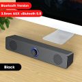 PC Soundbar Wired and Wireless Bluetooth Speaker USB Powered Soundbar for TV Pc Laptop Gaming Home Theater Surround Audio System. 