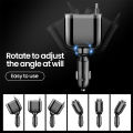 Elough Retractable Car Charger 5 in 1 Fast Charging Car Charger Retractable Cable 2 type c Ports Car Charger Adapter Compatible. 