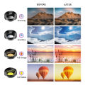 APEXEL 11 in 1 Phone camera Lens Kit fisheye wide lens Full Colorgrad Filter CPL ND Star Filter for iPhone Xiaomi all Smartphone. 