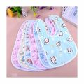 Baby Bibs Saliva Towel High Quality Double Layers Waterproof Learn to Eat 1 Pc.