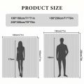 Foldable Magnetic Shower Curtain Waterproof Privacy Dry Wet Separation Bathroom Curtain for Home Apartment Dorm. 