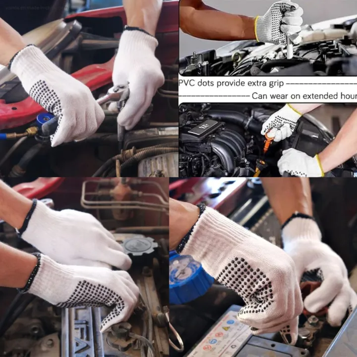 (%206%20pair%20)%20Knitted%20And%20Black%20Dotted%20Working%20Hand%20Gloves,%20%20For%20Construction,%20Household,%20%20Workshop,%20%20Materials%20handling%20Etc%20-%20Image%207