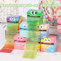 Transparent Colorful 105 Sheets Portable Sticky Notes; Durable and Waterproof Adhesive Notes. 