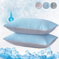 Summer Cooling Pillowcase Solid Color Ice Bean Bean Pillowcase Cool Feeling Air Conditioning Cover Washable (No Pillow) 48x74cm.