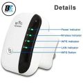 Wifi Extender, WiFi Signal Booster Up to 100meter, 300Mbps WiFi Range Extender, Wireless Internet Repeat-er, Long Range Amplifier with Ethernet Port, 1-Tap Setup.. 