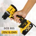 DEWALT DCD805 20V MAX XR Brushless Hammer Drill Driver, High Torque Compact Cordless Rechargeable Bare Tool.